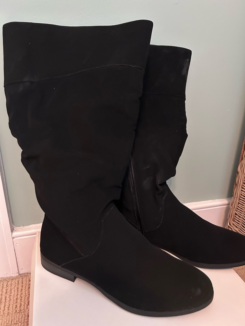 Classic Black Wide Calf Women's Boots - Comfortable Everyday Style